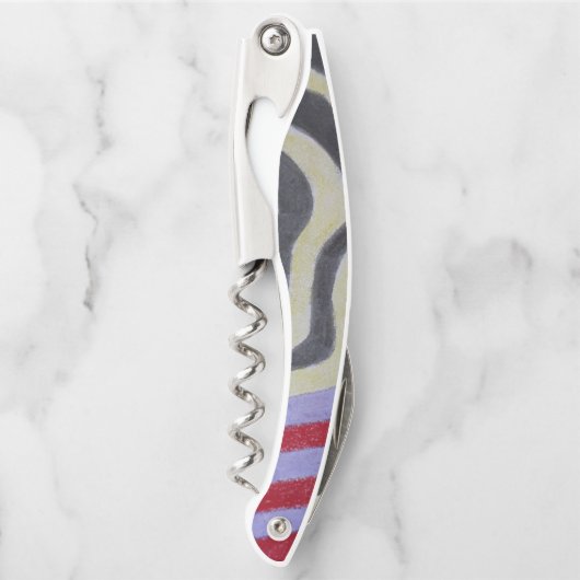 Coloured Waves Corkscrew Kurkentrekker (Voorkant)