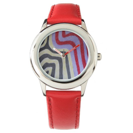 Coloured Waves eWatch Watch Horloge (Voorkant)