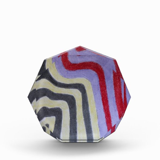 Coloured Waves Photo Block Fotoblokken (Voorkant)