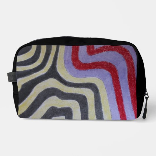 Coloured Waves Print Cut Sew Bag Toilettasje (Voorkant)