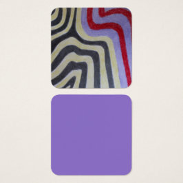 Coloured Waves Profile Card Vierkante Visitekaartjes