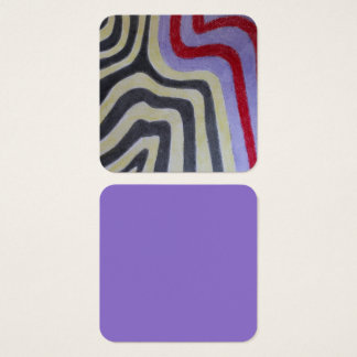 Coloured Waves Profile Card Vierkante Visitekaartjes