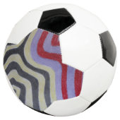 Coloured Waves Soccer Ball Voetbal (Drie kwart)