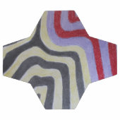 Coloured Waves Soccer Ball Voetbal (Enkel)