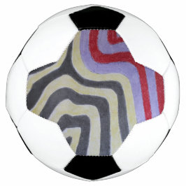 Coloured Waves Soccer Ball Voetbal