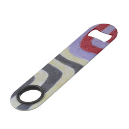 Coloured Waves Stainless Steel Bottle Opener Speed Flessenopener