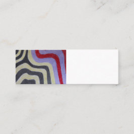 Coloured Waves-Visitekaartje Mini Visitekaartje