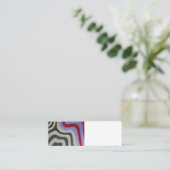 Coloured Waves-Visitekaartje Mini Visitekaartje (Staand voorkant)