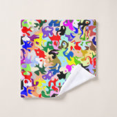 Colourful Abstract Art Design (Gant de toilette)
