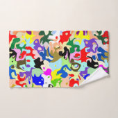 Colourful Abstract Art Design (Serviette à main)
