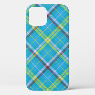 Colourful Chevron Plaid Tartan textured Seamless p iPhone 12 Hoesje