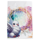 Colourful Dove Medium Cadeauzakje (Achterkant)