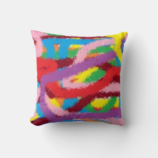 Colourful drawn pillow for Childreen's room Kussen (Voorkant)