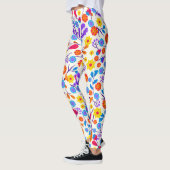Colourful Exotic Floral Pattern-23146 Leggings (Links)