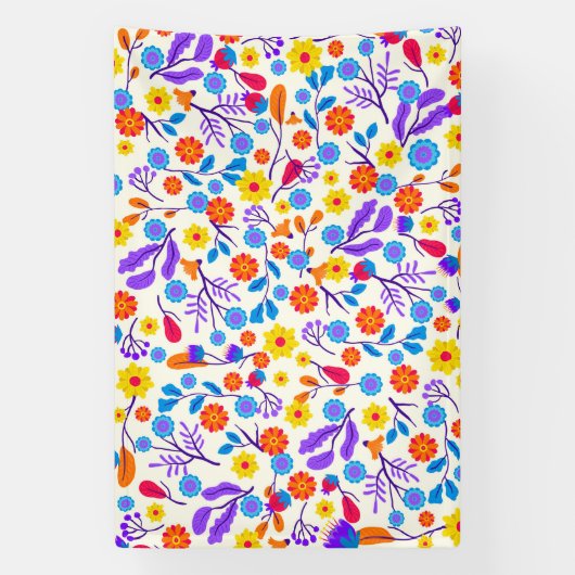 Colourful Exotic Floral Pattern-23146 Spandoek (Verticaal)