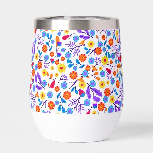 Colourful Exotic Floral Pattern-23165 (Arrière)
