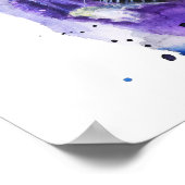 Colourful Jaguar Watercolour Artwork Poster (Hoek)