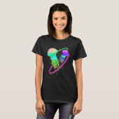 Colourful jellyfish for biologists sea creatures t-shirt (Voorkant volledig)