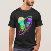 Colourful jellyfish for biologists sea creatures t-shirt (Voorkant)