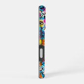 Colourful Neon Robot Pattern iPhone 16 case Hoesje (Rechterkant)