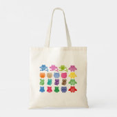 Colourful Owls Wise Birds Tote Bag (Achterkant)