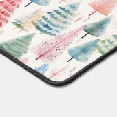 Colourful Pastel Christmas Pine Trees Pattern (Coin)