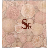 Colourful pastel floral Shower Curtain Douchegordijn (Voorkant)