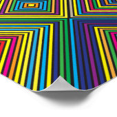 colourful poster design features a vibrant rainbow (Hoek)