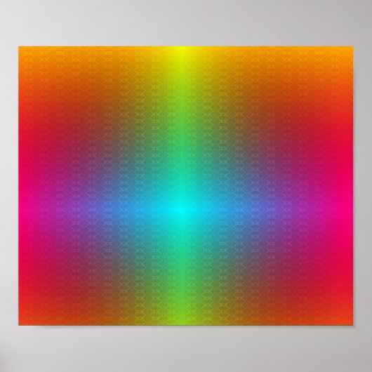colourful poster design features a vibrant rainbow (Voorkant)