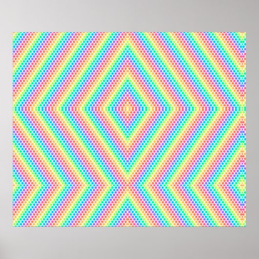 colourful poster design features a vibrant rainbow (Voorkant)