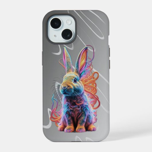Colourful Rabbit phone case (Verso)