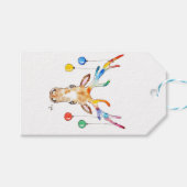 Colourful Reindeer Cadeaulabel (Voorkant (Horizontaal))