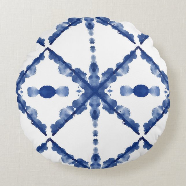 Colourful Round Pillow Rond Kussen (Voorkant)