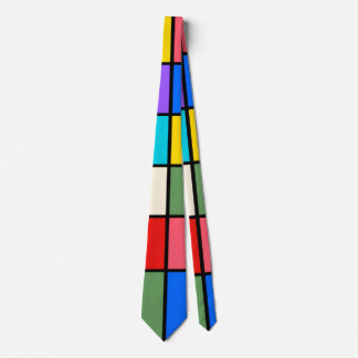 Colourful Square Grid Socks – Retro Geometric Stropdas