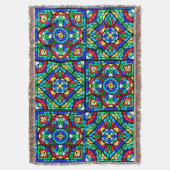 Colourful Throw Deken (Voorkant Verticaal)