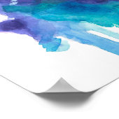 Colourful Tiger Watercolor Artwork Poster (Hoek)