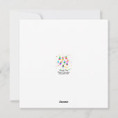 Colourful Trees Feestdagenkaart (Achterkant)