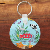 Colourful Underwater Scene Sleutelhanger (Achterkant)