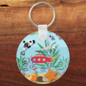 Colourful Underwater Scene Sleutelhanger (Voorkant)
