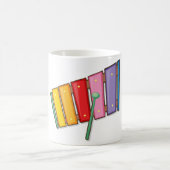 Colourful Xylophone Instrument Coffee Mug (Centre)