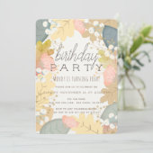 Colours d'automne Feuillage floral Invitation d'an (Debout devant)