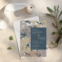 Colours d'automne Feuilles bio Invitation Abstrait