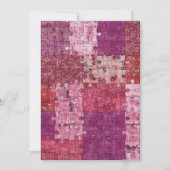 Colours Texture Puzzle Invitation (Devant)