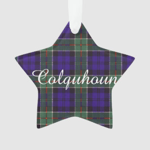 Colquhoun clan Pset Scottish tartan Ornament