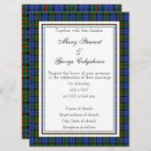 Colquhoun Scottish Wedding Invitation Kaart (Voorkant / Achterkant)