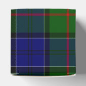 Colquhoun tartan blauw groen bedankdoosjes (Bovenkant)