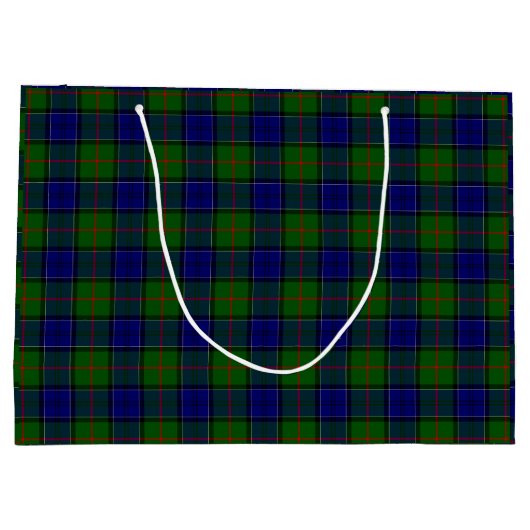 Colquhoun tartan blauw groen large cadeautasje (Achterkant)