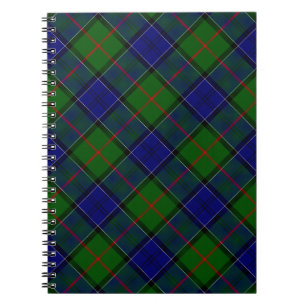 Colquhoun tartan blauw groen notitieboek
