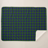 Colquhoun tartan bleu vert plaid (Devant (Horizontal))