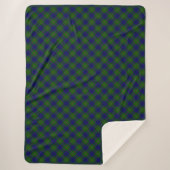 Colquhoun tartan bleu vert plaid (Devant)